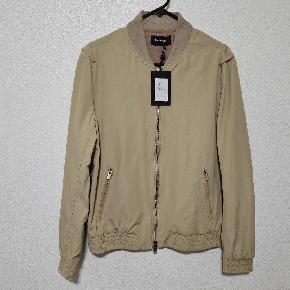NWT the Koople bomber style suede jacket